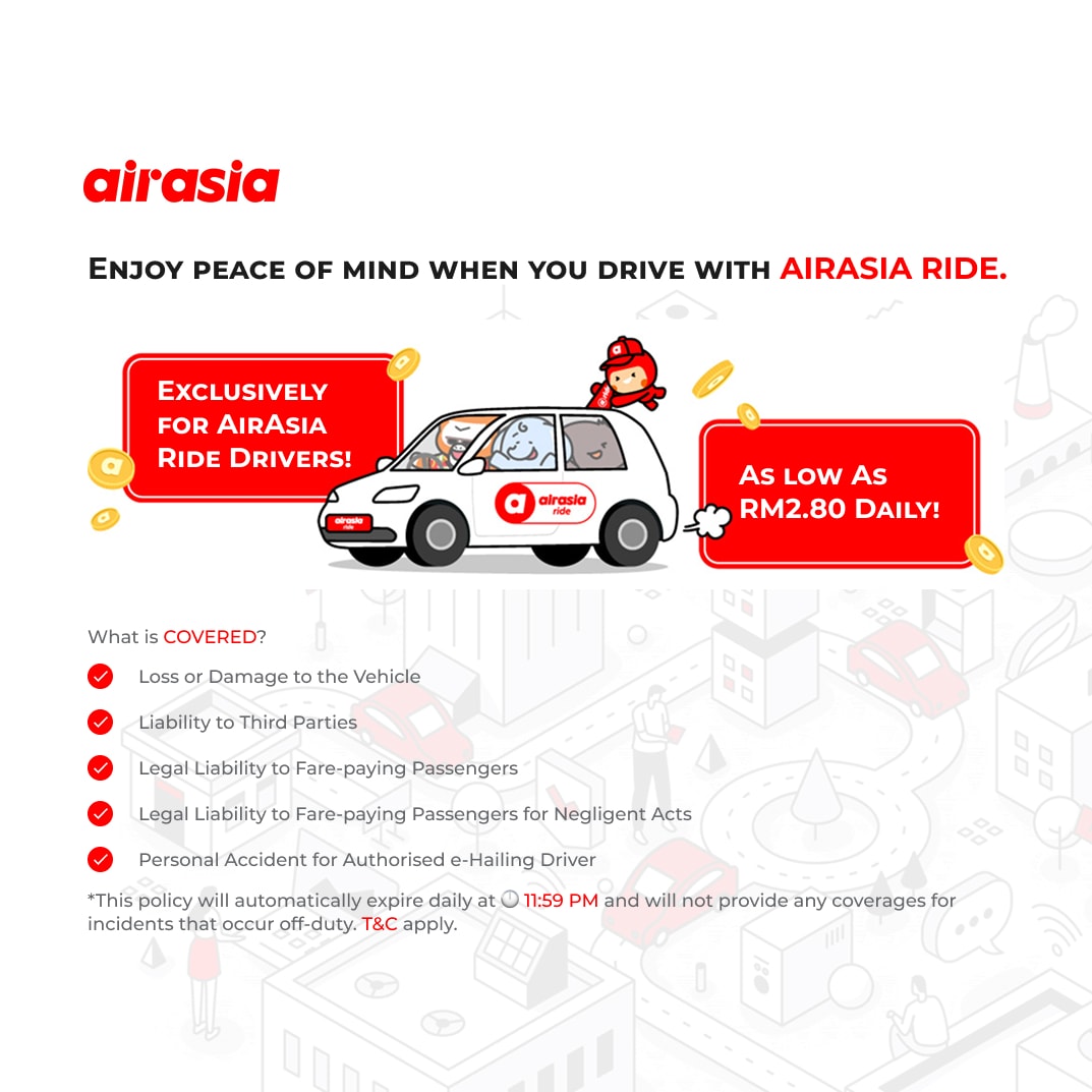 AirAsia Ride — E-hailing ride insurance